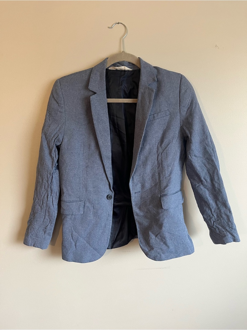 H&M Boy’s Blue-Grey Single-Button Blazer